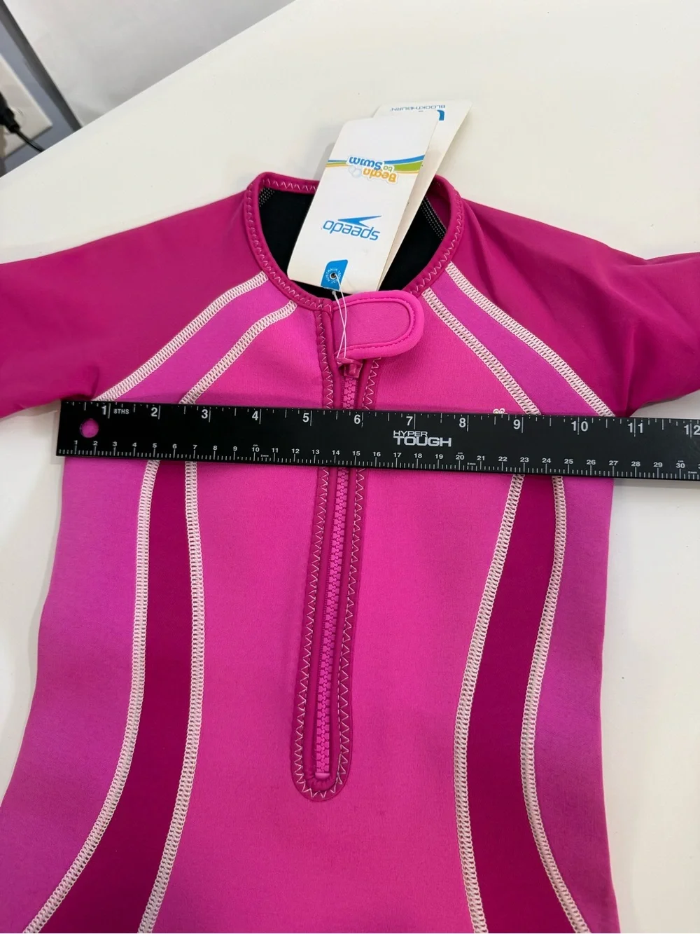 Speedo begin to swim wet child’s wet suit rash guard pink size 3t